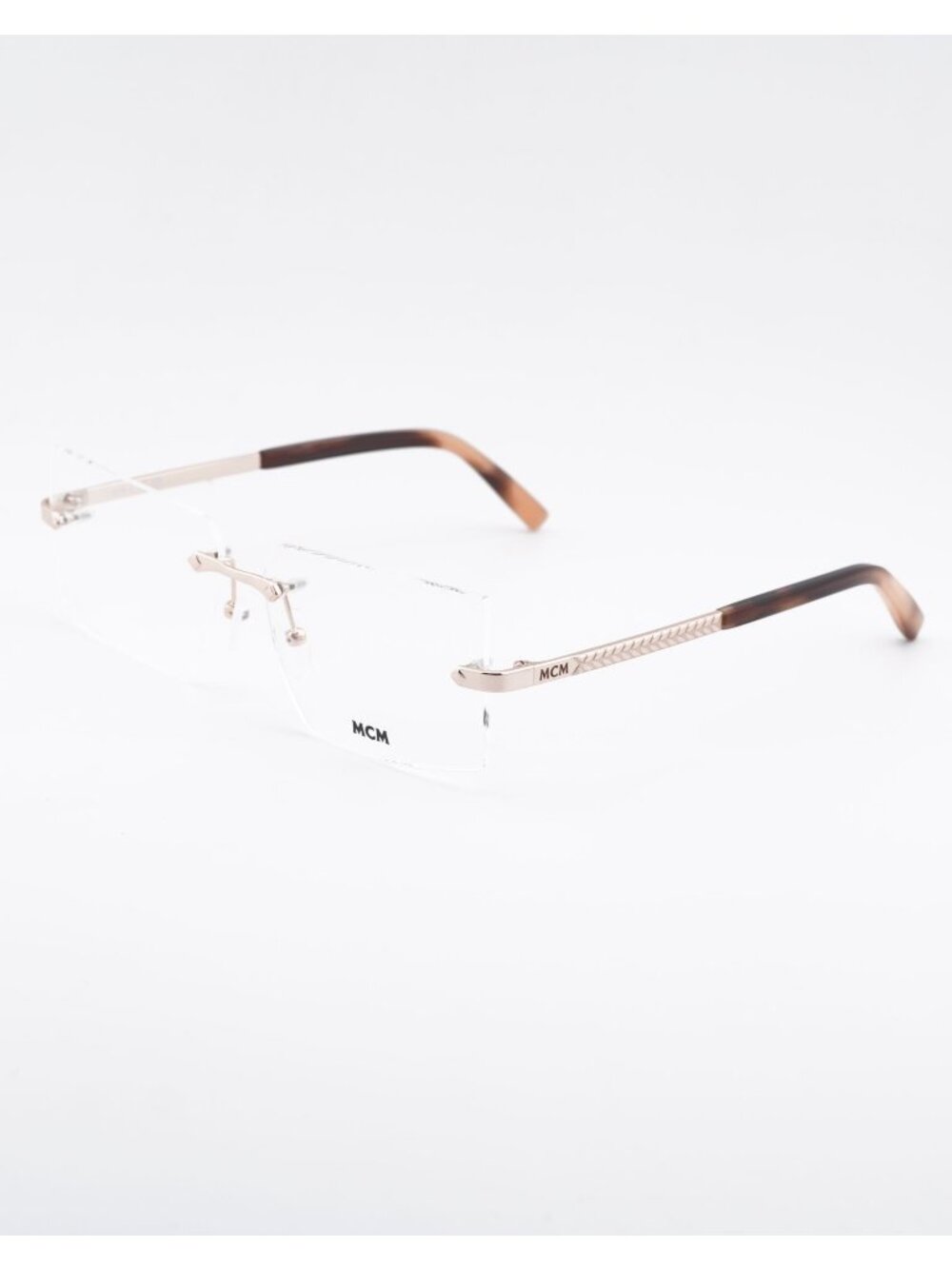 MCM MW5018-H 028 Eyeglasses Shiny Rose Gold 56mm Rectangle Frame